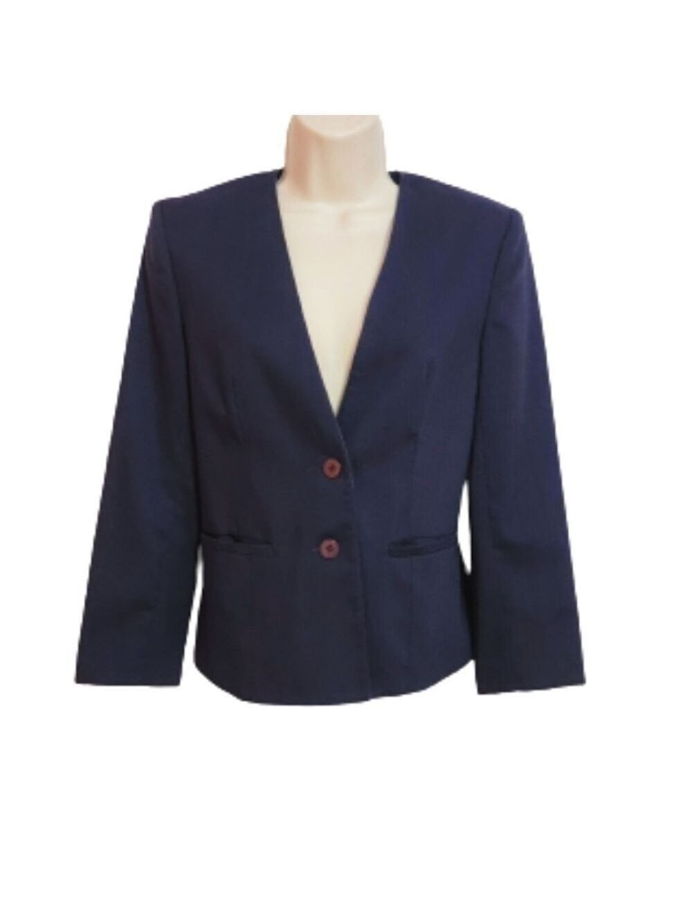 Jack Mulqueen Navy Blazer Jacket Size 4
